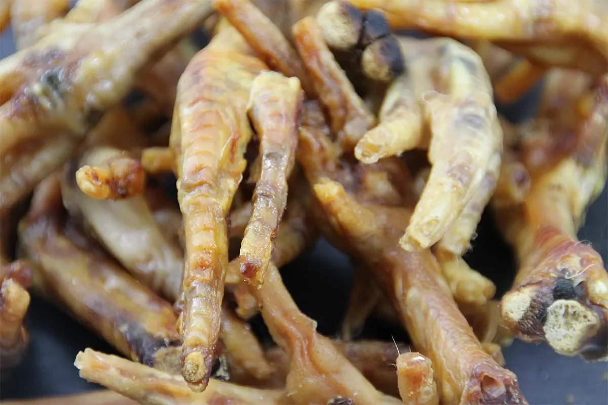 Hähnchen Krallen Kauartikel